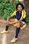 Tumi Mkhuma, a corrective rape survivor from Katlehong, now plays for an all-lesbian soccer team. courtesy of espn.com/ ......